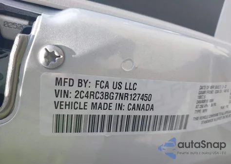 2022 Chrysler Pacifica Touring L Awd из США, поврежденный, VIN 2C4RC3BG7NR127450